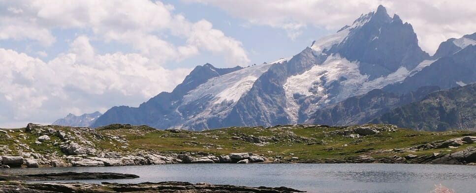 Glacier de la Meije vue depuis le plateau des Emparis